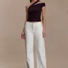 Anna One Shoulder Modal Top – Cacao Brown Anna One Shoulder Modal Top – Cacao Brown