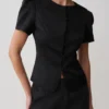Anne Satin Mini Short – Black Anne Satin Mini Short – Black