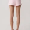 Anne Satin Mini Short – Pale Pink Anne Satin Mini Short – Pale Pink