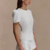 Anne Satin Mini Short – White Anne Satin Mini Short – White