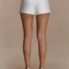 Anne Satin Mini Short – White Anne Satin Mini Short – White