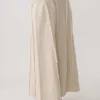 Annie Linen Frayed Midi Skirt – Natural Annie Linen Frayed Midi Skirt – Natural