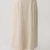 Annie Linen Frayed Midi Skirt – Natural Annie Linen Frayed Midi Skirt – Natural