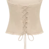 Annie Strapless Tie Back Linen Top – Natural