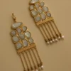 Annika Horizontal Resin Drop Earrings – Gold