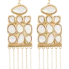 Annika Horizontal Resin Drop Earrings – Gold