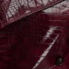 Archie Croc Faux Leather Cropped Jacket – Burgundy Archie Croc Faux Leather Cropped Jacket – Burgundy