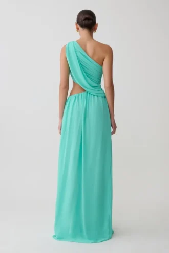 Aria Chiffon Cut Out Maxi Dress – Lagoon