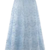 Arla Broderie Midi Skirt – Pale Cornflower Blue Arla Broderie Midi Skirt – Pale Cornflower Blue