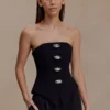 Arla Button Up Corset Top – Black Arla Button Up Corset Top – Black