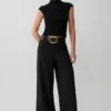 Arlo Wide Leg Suiting Trouser – Black Arlo Wide Leg Suiting Trouser – Black
