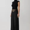 Arlo Wide Leg Suiting Trouser – Black Arlo Wide Leg Suiting Trouser – Black