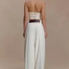 Arlo Wide Leg Suiting Trouser – Ivory Arlo Wide Leg Suiting Trouser – Ivory