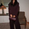 Arlo Wide Leg Suiting Trouser – Mahogany Arlo Wide Leg Suiting Trouser – Mahogany