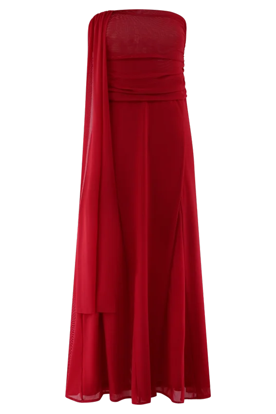 Arna Mesh Maxi Skirt – Ruby Arna Mesh Maxi Skirt – Ruby