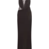 Arra Chiffon And Lace Halter Maxi Dress – Cacao Brown Arra Chiffon And Lace Halter Maxi Dress – Cacao Brown
