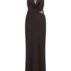 Arra Chiffon And Lace Halter Maxi Dress – Cacao Brown Arra Chiffon And Lace Halter Maxi Dress – Cacao Brown