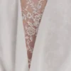 Arra Chiffon And Lace Halter Mini Dress – White Arra Chiffon And Lace Halter Mini Dress – White