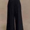 Aspen Gathered Wide Leg Jogger – Black Aspen Gathered Wide Leg Jogger – Black