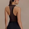 Aspyn Slinky And Mesh Top – Black Aspyn Slinky And Mesh Top – Black