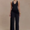 Aspyn Slinky Gathered Wide Leg Pants – Black Aspyn Slinky Gathered Wide Leg Pants – Black