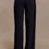 Aspyn Slinky Gathered Wide Leg Pants – Black Aspyn Slinky Gathered Wide Leg Pants – Black