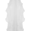 Asteria Draped Chiffon Veil – Ivory