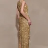 Astor Hand Embellished Maxi Dress – Gold