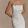Atenea Satin Mini Dress – White Atenea Satin Mini Dress – White