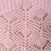 Atlantis Crochet Knit Top – Baby Pink