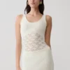 Atlantis Crochet Knit Top – White Atlantis Crochet Knit Top – White