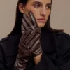 Atlas Faux Leather Crocodile Gloves – Chocolate Atlas Faux Leather Crocodile Gloves – Chocolate
