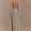 Atticus Knit Maxi Dress With Sequin – Gold Atticus Knit Maxi Dress With Sequin – Gold