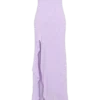 Audrey Off Shoulder Mesh Maxi Dress – Lilac
