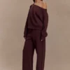 August Straight Leg Jogger – Chocolate August Straight Leg Jogger – Chocolate