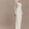 Aurelie Long Sleeve Lace Maxi Dress – Ivory Aurelie Long Sleeve Lace Maxi Dress – Ivory
