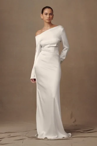Avery Long Sleeve Maxi Dress – Ivory