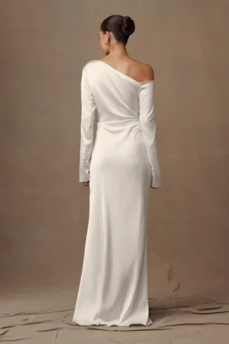 Avery Long Sleeve Maxi Dress – Ivory