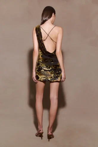 Ayana Cross Back Mini Dress – Velvet Burnout