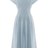 Aysha Buttoned Linen Midi Dress – Cornflower Blue Aysha Buttoned Linen Midi Dress – Cornflower Blue