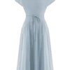 Aysha Buttoned Linen Midi Dress – Cornflower Blue Aysha Buttoned Linen Midi Dress – Cornflower Blue