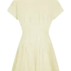 Aysha Buttoned Linen Mini Dress – Lemon Aysha Buttoned Linen Mini Dress – Lemon