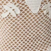 Barker Hand Crochet Knit Mini Dress – White