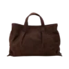 Baylor Faux Suede Bag – Chocolate