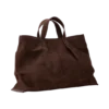 Baylor Faux Suede Bag – Chocolate