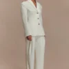 Bellamy Cinched Blazer – Ivory