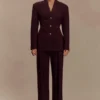 Bellamy Cinched Blazer – Mahogany Bellamy Cinched Blazer – Mahogany