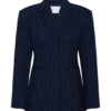 Bellamy Cinched Blazer – Navy Pinstripe Bellamy Cinched Blazer – Navy Pinstripe
