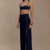 Belle Denim Cropped Bralette – Indigo Blue Belle Denim Cropped Bralette – Indigo Blue