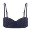 Belle Denim Cropped Bralette – Indigo Blue Belle Denim Cropped Bralette – Indigo Blue